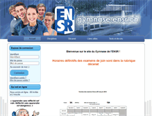 Tablet Screenshot of gymnase.ensr.ch